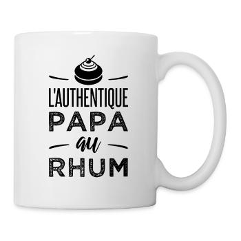 L'authentique papa au rhum - Mug blanc - blanc - Droite