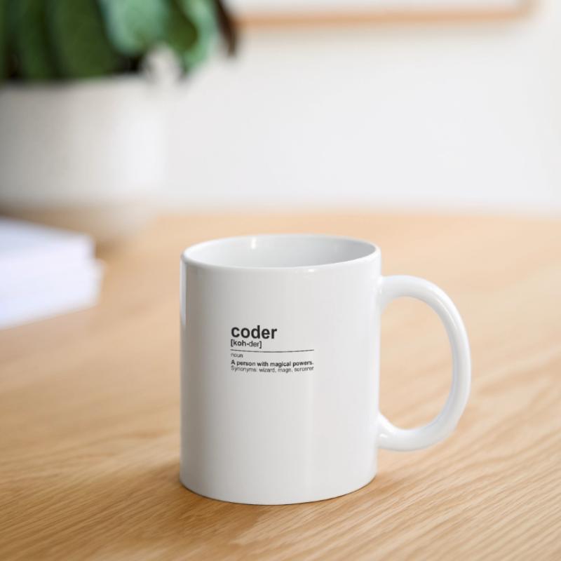 coder developer dictionary nerd programmer Mug