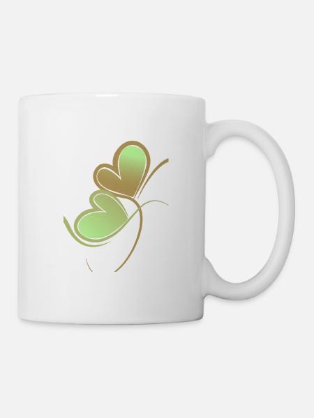 cœur - Mug blanc - blanc