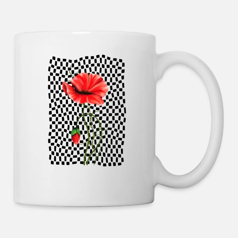 Coquelicot - Mug blanc - blanc