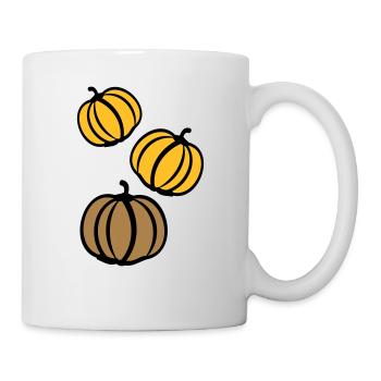 Kürbisse - Tasse - Weiß - Rechts