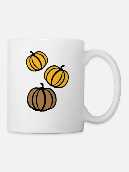 Kürbisse - Tasse - Weiß