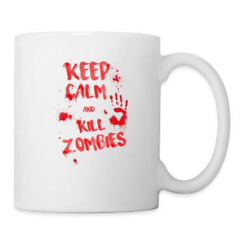 keep calm and kill zombies - Mug - white - Right