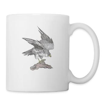 Wanderfalke - Tasse - Weiß - Rechts
