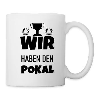 Wir haben den Pokal Sport Mannschaft Team Gruppe - Tasse - Weiß - Rechts