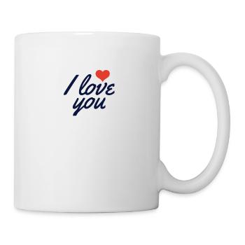 I Love You - Tasse - Weiß - Rechts