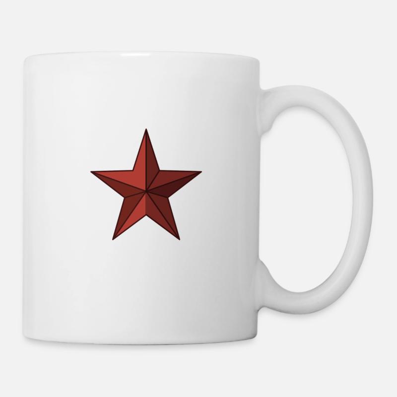 Étoile rouge - Mug blanc - blanc