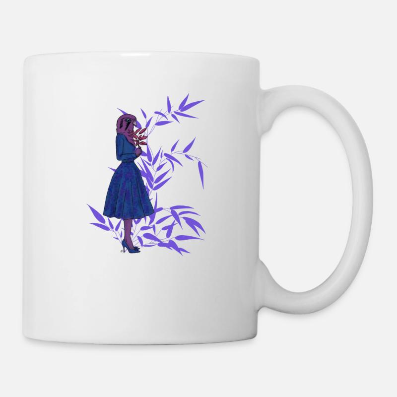 faucon rose - Mug blanc - blanc