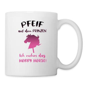 Hobby Horsing Hobby Horse Pferd Reiten Mädchen - Tasse - Weiß - Rechts