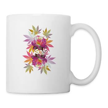Lotusblumen - Tasse - Weiß - Rechts