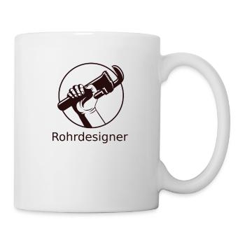 Rohrdesigner - Tasse - Weiß - Rechts
