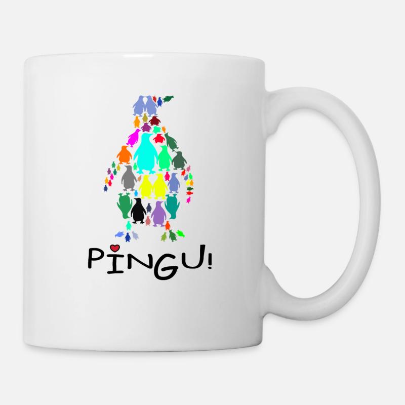 Pinguine im Pinguin - Tasse - Weiß