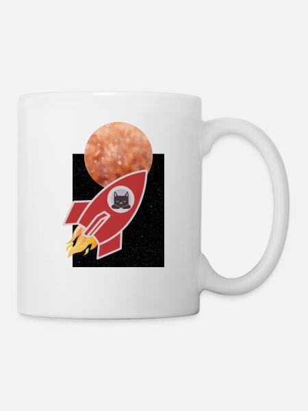 Space Cat - Tasse - Weiß