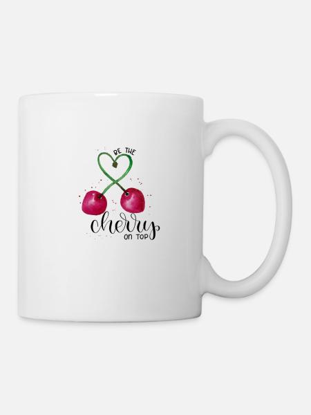 cerise sur le gâteau - Mug blanc - blanc