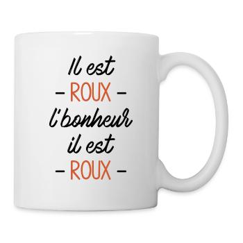 Il est roux l'bonheur - Mug blanc - blanc - Droite