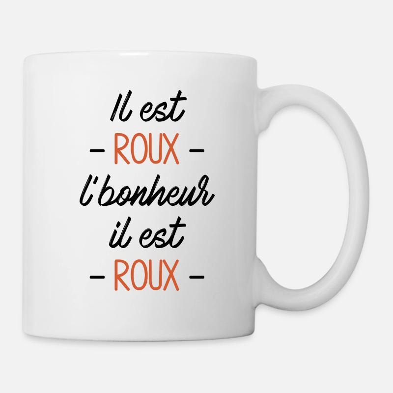 Il est roux l'bonheur - Mug blanc - blanc