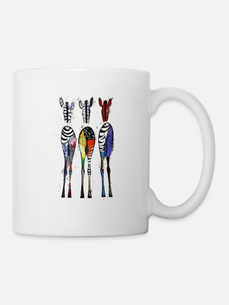 Drôles de zèbres - Mug blanc - blanc