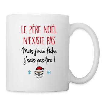 Le Père Noël n'existe pas - Mug blanc - blanc - Droite