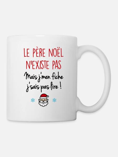 Le Père Noël n'existe pas - Mug blanc - blanc