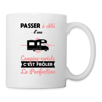 Camping-cariste - Frôler la perfection - Mug blanc - blanc - Droite