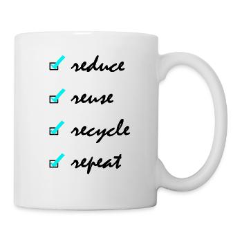 Save The Planet - To Do List - Tasse - Weiß - Rechts