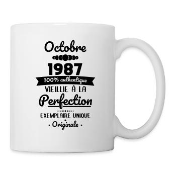 Anniversaire 35 ans - Octobre 1987 Originale - Mug blanc - blanc - Droite