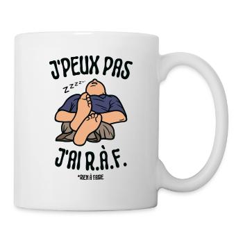 J'peux pas j'ai rien à faire - Mug blanc - blanc - Droite