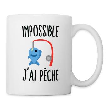 Impossible j'ai pêche - Mug blanc - blanc - Droite