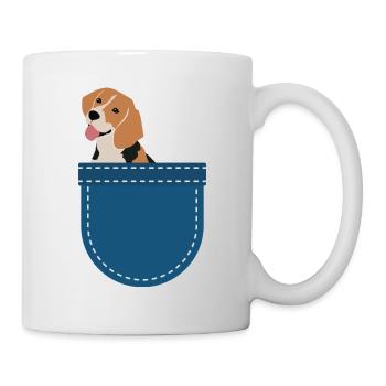 Dog Lovers Dogs Cadeau Chest Bag Beagle - Mug blanc - blanc - Droite