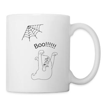 T- Shirt ´`BOOO!!! `` - Tasse - Weiß - Rechts