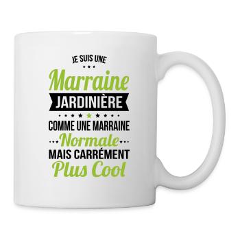 Marraine jardinière plus cool - Mug blanc - blanc - Droite