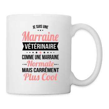 Marraine vétérinaire plus cool - Mug blanc - blanc - Droite