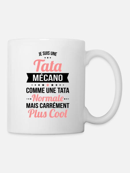 Tata mécano comme une tata normale plus cool - Mug blanc - blanc