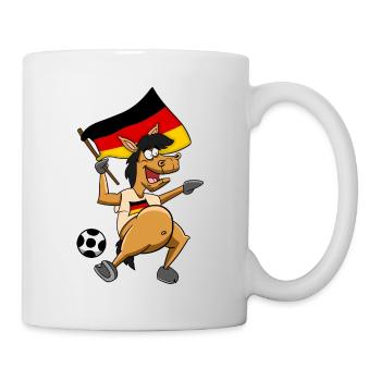 Fan Pferd Deutschland - Tasse - Weiß - Rechts