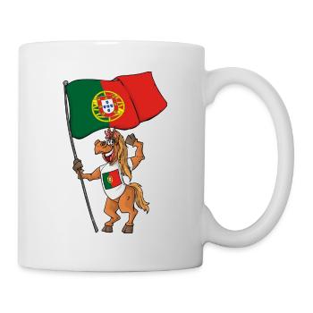 Portugiesisches Fan Pferd - Tasse - Weiß - Rechts