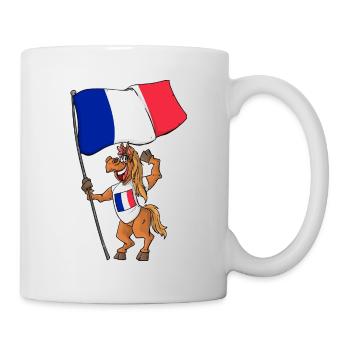 France Fan Horse - Mug blanc - blanc - Droite