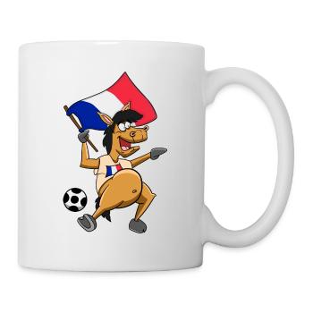 Fan Pferd Frankreich - Tasse - Weiß - Rechts