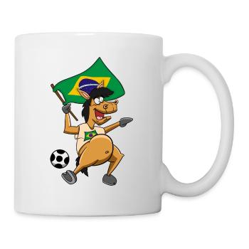 Fan Horse Brésil - Mug blanc - blanc - Droite
