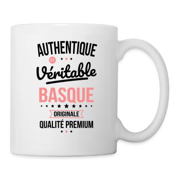 Authentique et véritable Basque - Originale - Mug blanc - blanc - Droite
