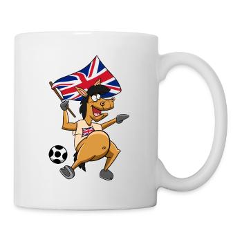Fan Pferd England - Tasse - Weiß - Rechts
