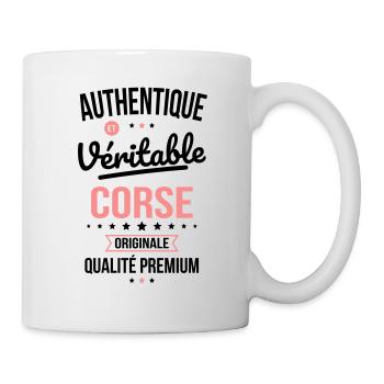 Authentique et véritable Corse - Originale - Mug blanc - blanc - Droite