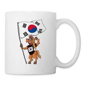 Fan Horse sud-coréen - Mug blanc - blanc - Droite