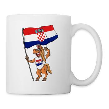 Kroaten Fan Pferd - Tasse - Weiß - Rechts