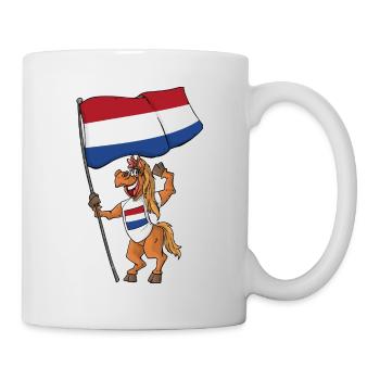 Cheval d’éventail hollandais - Mug blanc - blanc - Droite