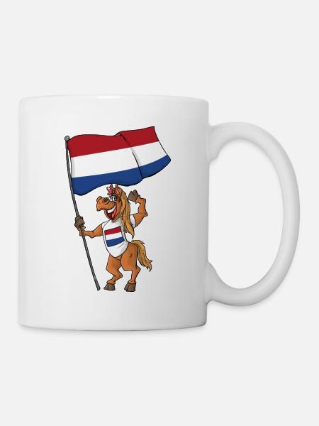 Dutch Fan Horse - Mug - white