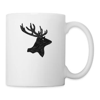 Tee shirt cerf - Mug blanc - blanc - Droite