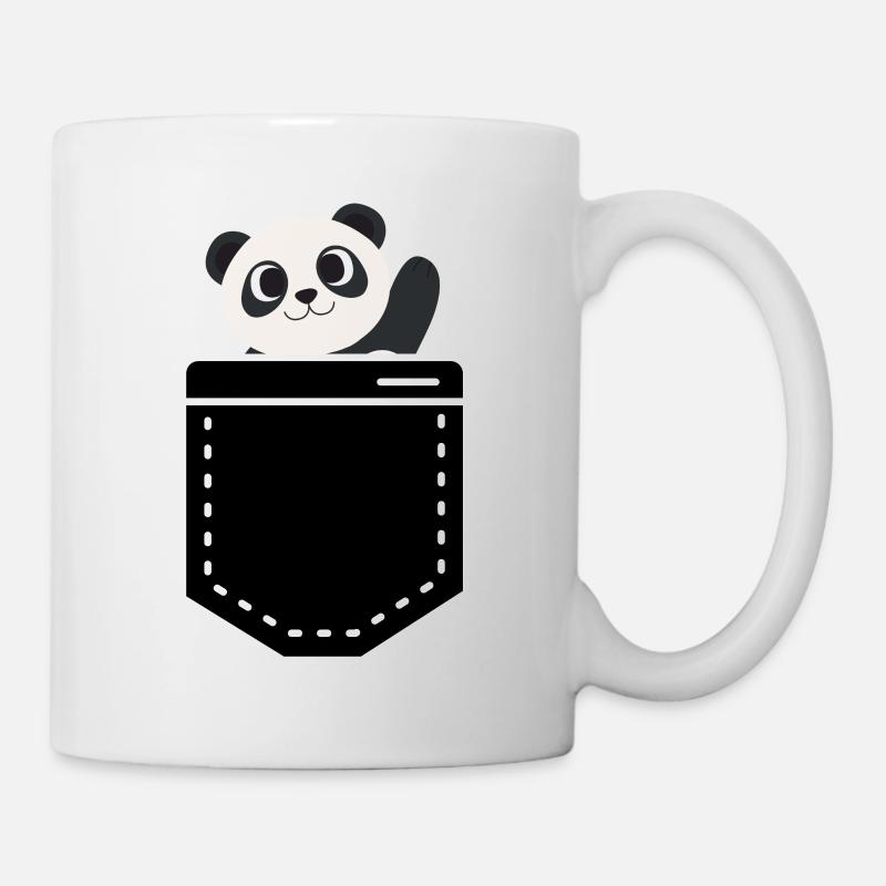 Panda Tasche - Tasse - Weiß