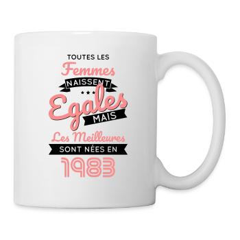 Anniversaire 40 ans - Meilleures sont nées en 1983 - Mug blanc - blanc - Droite