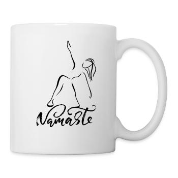 Namaste - Tasse - Weiß - Rechts