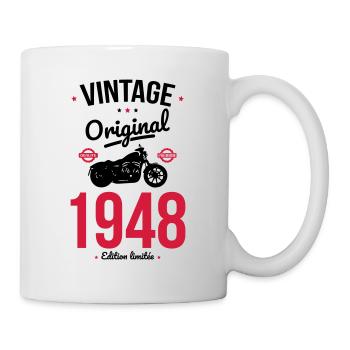 Birthday 75 years - Vintage 1948 Original - Mug - white - Right